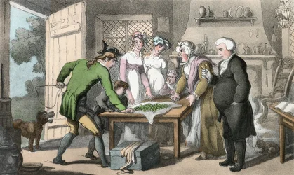 Die Brille mit grünen Gläsern, Illustration aus 